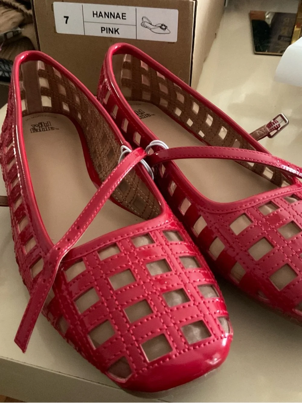 Wild Fable Red Patent Cutout Mary Jane Flats - Picture 1 of 3